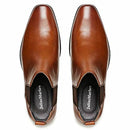 Mens Julius Marlow Kick Work Leather Cognac Slip On Shoes Boots 14 Standard Dress/Formal