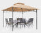 ABCCANOPY Gazebos for Patios 8x8 - Outdoor Steel Frame Gazebo for Lawn Backyard Garden Deck (Beige)