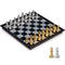 Magnetic Chess Set - 2 Extra Queens - Gold & Silver Folding Chess Board Game Set, Wood-Plastic Folding Board, Puzzle Board Game Beginner Chess Set for Kids and Adults