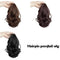 Synthetic Hair Extensions Wigs Women Toupee Short Wavy Curly Claw Ponytail Hair Clip in Hair Extensions Women Hair Wigs