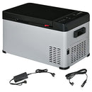 Outsunny 12 V Car Fridge, 3 Zone 21 Quart Portable Compressor Electric Cooler with Seat Belt Slot, Fridge Freezer, -7.6 °F (-22 °C), for Camping, Truck, RV, Travel, Boat, Outdoor and Home Use