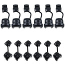 Electric Cable Protection Cord Buckle LUORNG 12PCS Black Round Nylon Strain Relief Bushing (6PCS 6N-4 and 6PCS 4N-4) Strain Relief Bush Grommet