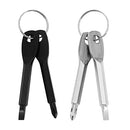 4Pcs Portable Keychain Screwdriver Stainless Steel Multi-Function Key Rings Screwdriver Mini Screwdriver Tool Set Hand Tools Kit