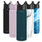 Simple Modern 650mL Summit Water Bottle with Straw Lid - Gifts for Kids Travel Hydro Vacuum Insulated Flask Double Wall Liter - 18/8 Stainless Steel -Riptide