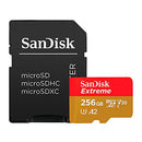 Sandisk Extreme A2 Performance 256GB MicroSDXC Card, Red/Gold