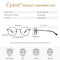 Cyxus Blue Light Glasses Women UV Protection Anti Eye Strain Eyeglasses Sleep Better Stylish Metal Round Frame Leopard (Black)