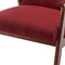 Convenience Concepts Take A Seat Natalie Accent Chair with Red Finish T1-147