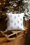 Christmas Cushion 40 x 40 cm, Cushion Cover Christmas Element Styles Pattern Decorative Cushion Cover Cotton Linen Cushion Covers (Fir Motif)