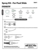 Poolmaster 36631 Spray Kit for Swimming Pool Slide, Water Slide