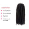 Marley Afro Braid Hair Extensions, Kinky Curly Bulk Twist Crochet Braids 24 Strands/Pcs, 65G (18"6pcs, 1B