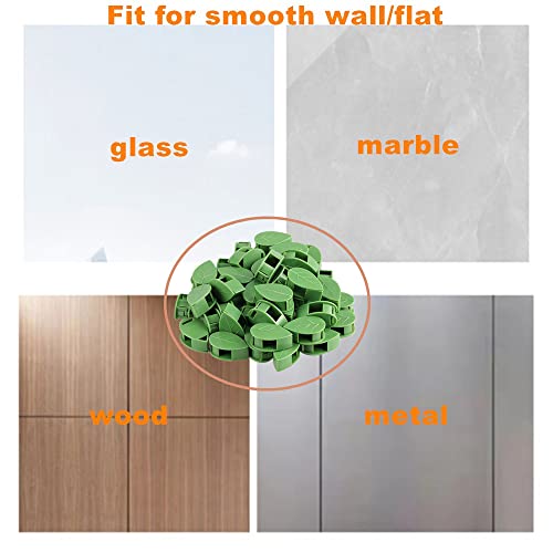 100Pcs Plant Climbing Wall Fixture Clips Climbing Plant Wall Clips Vine Clips for Climbing and Hanging Plants (Green)