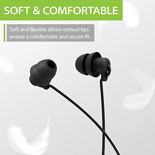 Avantree Repose - Bluetooth in-Ear Sleep Headphones with Tiny Earbuds for Side Sleepers & Small Ears, Wireless Neckband Earbuds for Sleeping, Low Latency for TV Watching, 18h Playtime