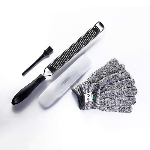 Zester Lemon Zester Parmesan Grater Stainless Steel, Protective Cover Dishwasher Safe