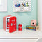 Coca-Cola Classic Portable 6 Can Thermoelectric Mini Fridge Cooler/Warmer, 4 L/4.2 qt, Red, for Home, Dorm, car, Boat, Beverages, Snacks, Skincare, Cosmetics, Medication