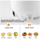 2L Electric Hot Pot with Steamer, Portable Ramen pot Non-stick Pan, 2 in 1 Mini Pot for Steak, Egg, Ramen, Oatmeal and Office, Multifunctional Cooker with Overheating Protection (Egg Rack Included)