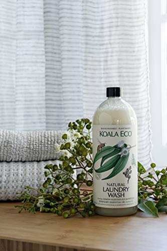 Koala Eco Natural Laundry Wash with Lemon Scented Eucalyptus & Rosemary Essential Oil - 1 L