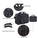 KROSER 18" Laptop Bag Expandable Laptop Briefcase Fits Up to 17.3 Inch Laptop Water-Repellent Shoulder Messenger Bag Computer Bag for Travel/Business/School/Men/Women-Black
