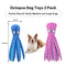 CPYOSN Dog Squeaky Toys Octopus - No Stuffing Crinkle Plush Dog Toys for Puppy Teething, Durable Interactive Chew Toys for Small, Medium and Large Dogs Training and Reduce Boredom, 2 Pack