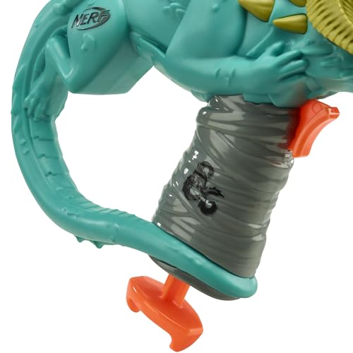Nerf Dungeons & Dragons Rakor Blaster, 4 Nerf Elite 2.0 Darts, Kids Outdoor Games, Nerf D&D Blaster Toys for Ages 8 & Up
