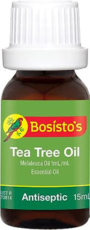 Bosisto's Tea Tree Oil 15mL | Essential Oils, Natural Melaleuca Oil, Natural Tea Tree Oil, Natural Antiseptic, Antibacterial, Deodoriser, Treats & Prevents Infections from Acne, Abrasions, Insect Bites, Foot Care, Gentle on Skin, Australian Owned