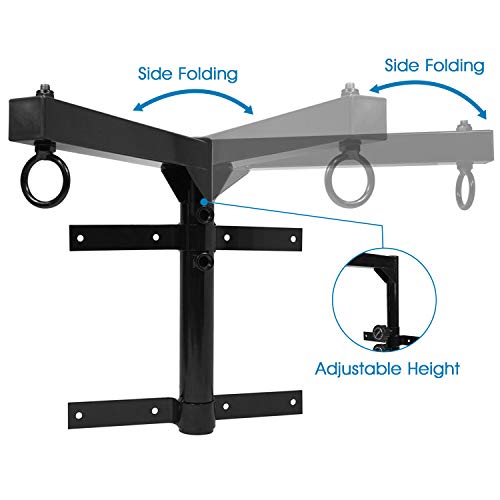Yes4All Wall Mount Adjustable Heavy Bag Hanger with Chain - Heavy Duty - Punching Bag Bracket for Boxing, Muay Thai and MMA Training