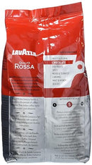 Lavazza, Qualità Rossa, Coffee Beans, with Aromatic Notes of Chocolate and Dried Fruit, Arabica and Robusta, Intensity 5/10, Medium Roasting, 1 Kg