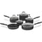 Cuisinart 55-11BK Advantage Nonstick 11-Piece Cookware Set, Black