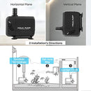 Pond Pump 3000 L/H, Submersible Water Pump for Pond Fountain Aquarium Rock Garden, Ultra Quiet Water Feature Pump with Filter and 3 Nozzles 19 mm / 22 mm / 25 mm, Max Delivery Head 2.8 m (40 W)