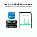 ASUS RT-AX57 (AX3000) Dual Band WiFi 6 Extendable Router, Subscription-free Network Security, Instant Guard, Advanced Parental Controls, Built-in VPN, AiMesh Compatible, Gaming & Streaming, Smart Home