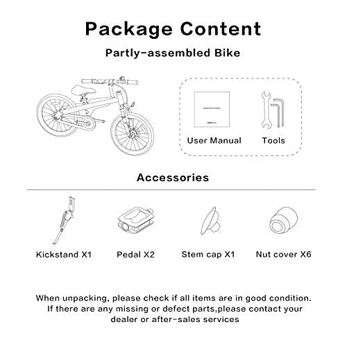 Segway Ninebot 18" Kids Bike Ages 5-10, w/Aerospace Aluminum Frame, Enclosed Chain, Shock Absorbing Suspension, Disc Brakes and Kickstand - Blue