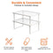 Amazon Basics Stackable Metal Kitchen Storage Shelves, Set of 2 - White