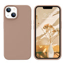 GUAGUA Case for iPhone 13,Brown Liquid Silicone Soft Gel Rubber Slim Thin Microfiber Lining Cushion Texture Cover Shockproof Protective Anti-Scratch Phone Case for iPhone 13 6.1 Inch 2023 Chocolate