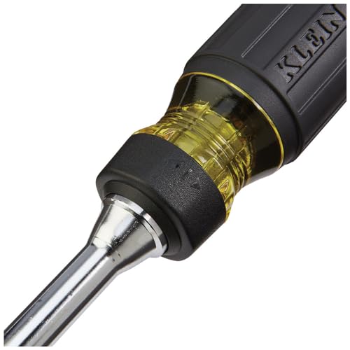 Klein Tools 32305 Multi-bit Ratcheting Screwdriver, 15-in-1 Tool with Phillips, Slotted, Square, Torx and Combo Bits and 1/4-Inch Nut Driver