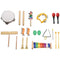 MABSSI 20 Pcs Toddler & Baby Musical Instruments Set - Percussion Toddlers Toys Wooden Xylophone Glockenspiel Toy Set, Percussion Set for Kids of All Ages