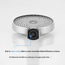 Decaura 3-Mode Handheld Shower Head with 150cm Shower Hose Brass Wall Elbow Bracket Soft Spray Luxury Massage (Chrome)