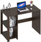 SHW Home Office Computer Desk with Shelves, Espresso