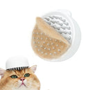 aumuca Jellyfish Cat Brush, Silicone Cat Hair Brush with Release Button, Cat Grooming Massage Brush for Indoor Cats Shedding, Gently Removes Loose Fur Cat Comb for Short to Medium Haired Cats