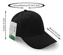 UltraKey Suede Baseball Cap, Unisex Suede Leather Adjustable Plain Hat Baseball Cap Black