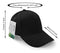 UltraKey Suede Baseball Cap, Unisex Suede Leather Adjustable Plain Hat Baseball Cap Black