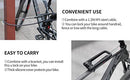 ROCKBROS Bike U Lock, Heavy Duty Anti Theft Bike U Lock with Cable Silicone Cover (Max 22.5MM Bike U Lock+Keys+1.2M/4Ft Steel Cable+Mounting Bracket)