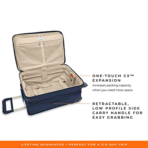 Briggs & Riley Baseline Uprights, Navy, 22-inch Baseline Essential Carry-On, Baseline Uprights