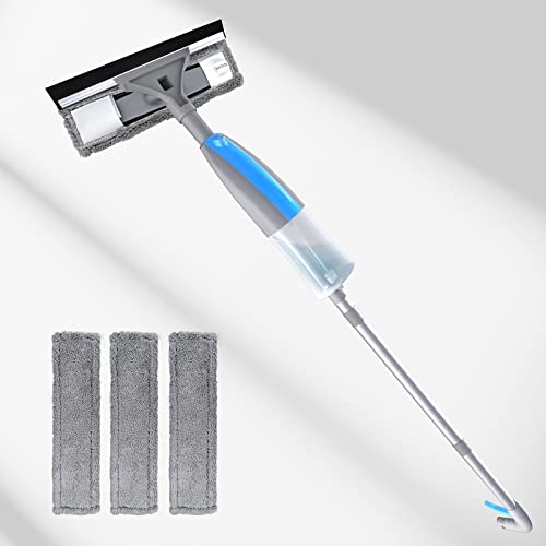 ZFGYmuxi Window Squeegee for Window Cleaning,Window Washer Cleaning Kit,3 in1 Window Cleaner Tool with 410ML Spray Bottle,Window Cleaning Squeegee kit for Indoor/Outdoor High Window