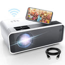 ELEPHAS 5G WiFi Projector, HD 1080P Support Mini Projector, Portable Outdoor Movie Projector 200" Display Screen, Compatible with Android/iOS/HDMI/USB/Fire Stick/PS5/VGA