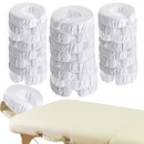 24 Pcs Face Cradle Covers for Massage Table Microfiber Reusable Soft Thicker Massage Table Head Rest Covers Bulk Oil Proof Headrest Cradle Sheets for Spa Beauty Salons (White)