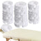 24 Pcs Face Cradle Covers for Massage Table Microfiber Reusable Soft Thicker Massage Table Head Rest Covers Bulk Oil Proof Headrest Cradle Sheets for Spa Beauty Salons (White)