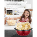 Popcorn Machine, 2 in 1 Popcorn Popper maker, 6 Quart/24 Cup, Nonstick Plate, 850W Electric Stirring with Quick-Heat Technology, Cool Touch Handles, Thicken Transparent Cover, Dishwasher Safe