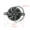 OTOM Universal Motorcycle Radiator Cooling Fan Oil Cooler Water Cooler Electric Fan 4inch 5inch For All Dirt Bike Motocross ATV (4 Inches)