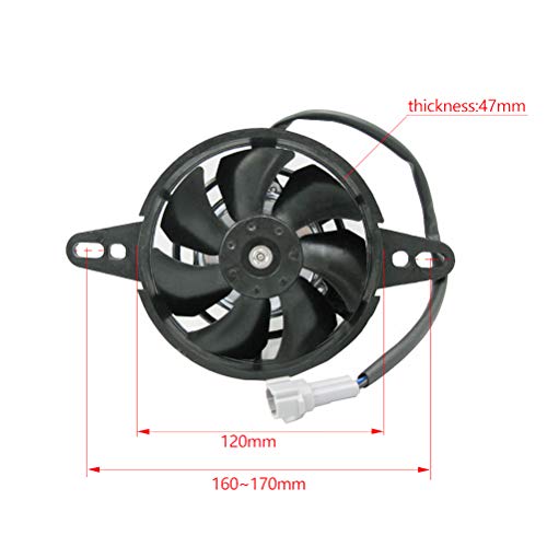 OTOM Universal Motorcycle Radiator Cooling Fan Oil Cooler Water Cooler Electric Fan 4inch 5inch For All Dirt Bike Motocross ATV (4 Inches)