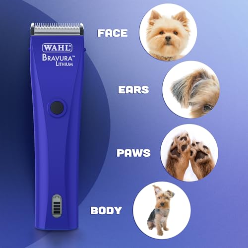 WAHL BRAVURA LITHIUM ION CORDED/CORDLESS ANIMAL PET HUMAN CLIPPER WITH 5 IN 1 BLADE 1870-0479