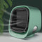 PETSOLA Portable Air Cooler Fan Desktop Cooling Air Conditioner Humidifier - Green, 16.6cm